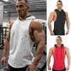 Premium Qualität Herren Fitnessbekleidung Bodybuilding Stringer Hoodie Tanktop Muskelshirt T-Shirt