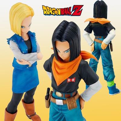 22CM Anime Dragon Ball Z Android 17 18 Figure Android 18 PVC Action Figures Collection Model Toys for Children Christmas Gifts