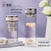 HEENOOR Double Wall Glass Tea Infuser Mug