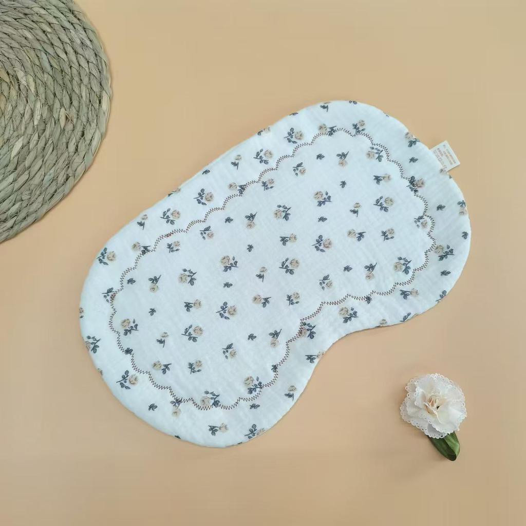 Oreiller pour bébé double face en forme de nuage, pour nouveau-né 0-6 mois, avec housse supplémentaire en coton et gaze.