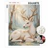 Pearl Art Painting White Forest Deer Home Wall Decor Art Crafts Handmade DIY Adult/Beginner Gift Creative Home Decor Frameless Wall Art