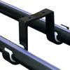 2 Pcs Hang Curtain Rod Holders Heavy Duty Curtain Drapery Rod Bracket Wall-Mounted Metal Double Rod Bracket