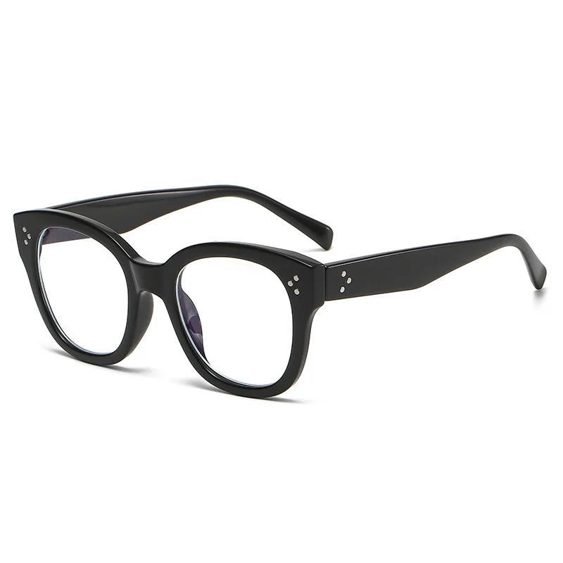 New Large Square Anti Blue Light Glasses Full Frame Retro Women Men Optical Computer Eyeglasses Frames Decoration Fake Eyewear
