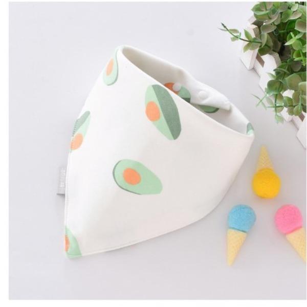 Baby Bibs Triangle Double Cotton Bibs Cartoon Print Saliva Towel Baby Boys Girls Feeding Apron Cotton Bandana Bibs Burp Cloths