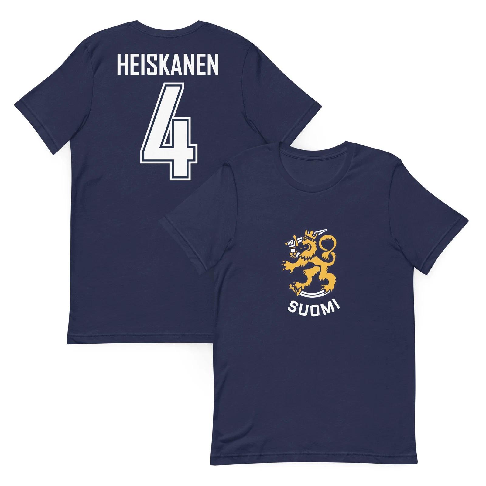 Miro Heiskanen #4 Team Finland Hockey Jersey Shirt Olympics World Cup Stars S