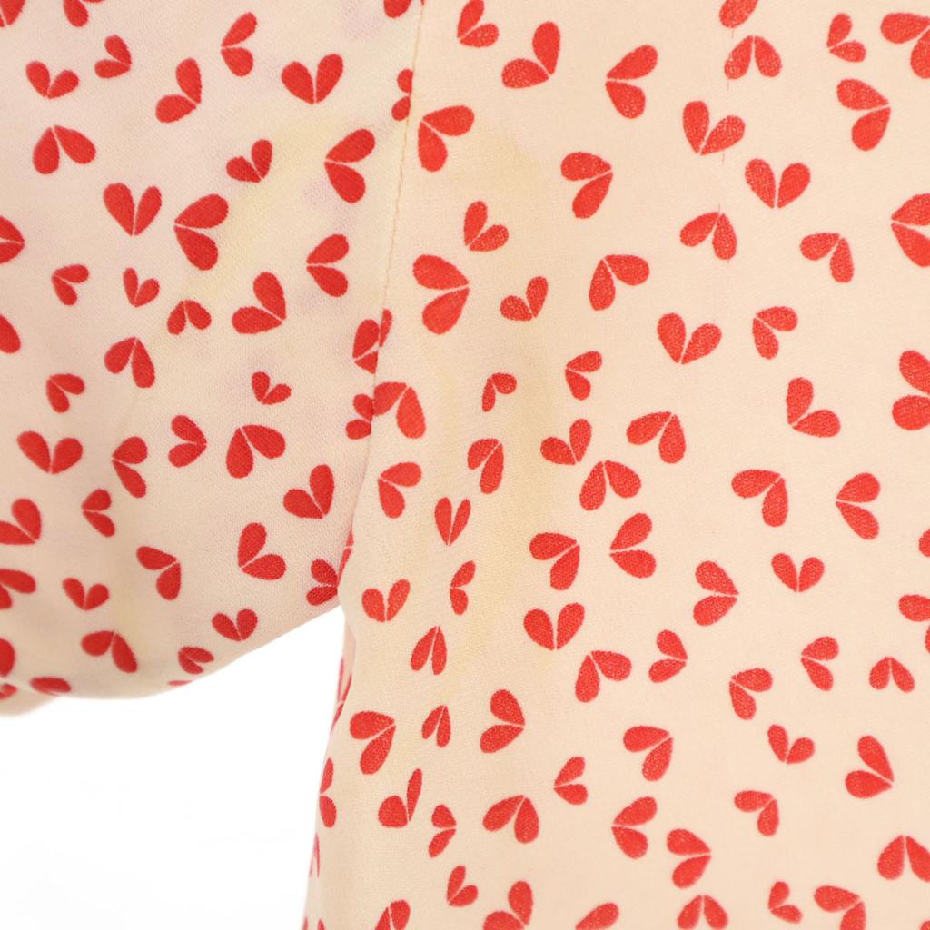 Louis Vuitton Made In Italy Overall Handle Short Sleeve Blouse 34 Ivory Women Used