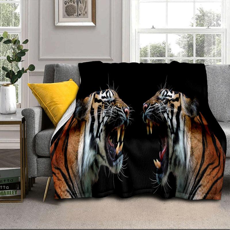Colorful Tiger Portrait Blanket Flannel Blanket Throw Blanket Sofa Cover Blanket Soft Premium Blanket Picnic Blanket Tv Blanket Gifts