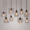 Chandelier Simple Fashion Retro Indoor Industrial Wind Bar Small Iron Lamps Cage
