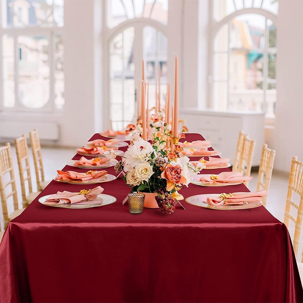 Decor Home Table Cloth Dining Table Satin Tablecloth 1 PCS