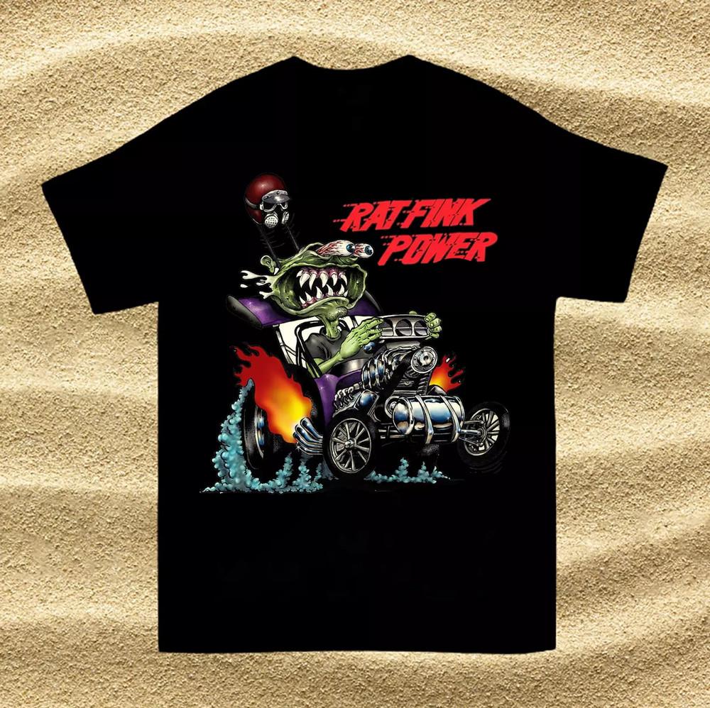 Ed Roth Rat Fink Rat Fink Power T Shirt Full Size S-4XL