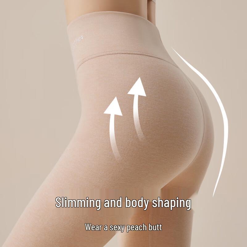 GUJIN Women's Cashmere & Silk High-Waist Thermal Leggings