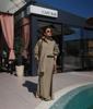 Women's Spring/Summer 2025 Fashion: Turn-Down Collar Loose Shirt & High Waist Midi Skirt Set