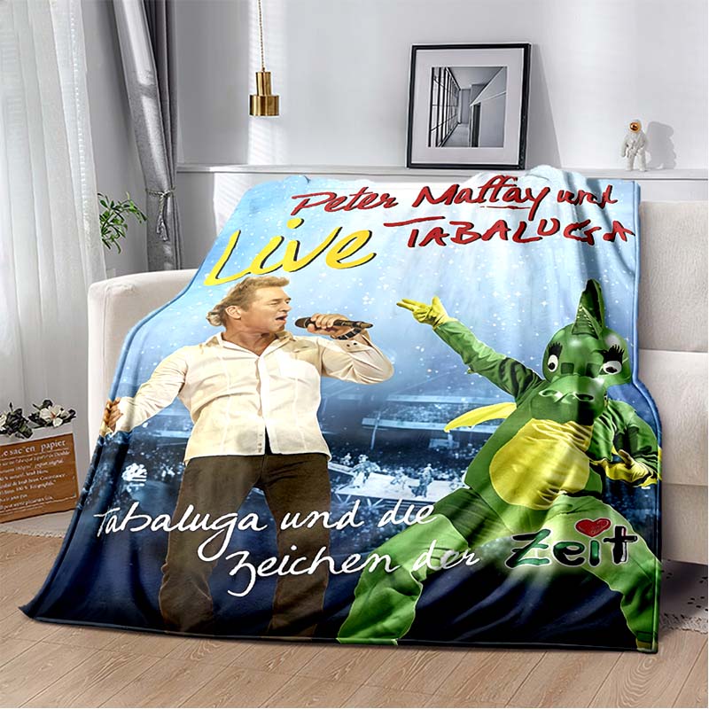 Tabaluga Der Film Print Flannel Throw Blanket Soft Warm Bed Cover For Kids Bedroom Sofa Home Decor Gift