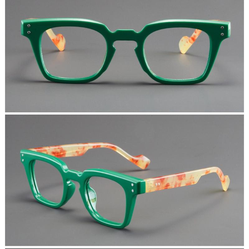Luxury Brand Presbyopic Glasses Women Men Big Frame Fashion Reading Glasses New Retro Anti Blue Light Eyewear Color Block Frame