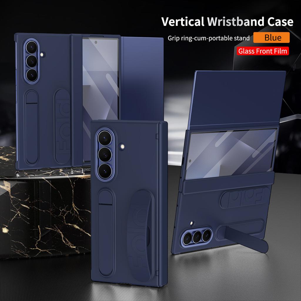 case for Samsung Galaxy Z TriFold Wristband support protective cover hinge pen slot shell film protective cover with pen