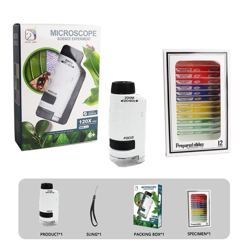 Portable Children's Microscope for Outdoor Discovery - Perfect for Seeing Bacteria & Ideal Gift for Students