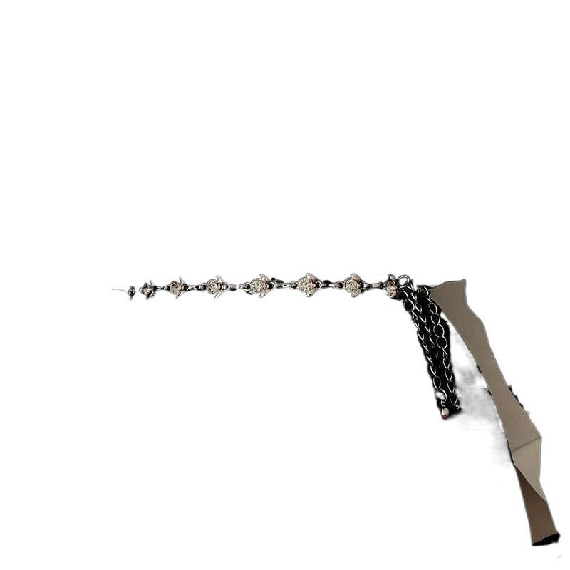 Elegant And Sleek Metal Waist Chain With Rhinestones Perfect For Womens Fashion Outfits