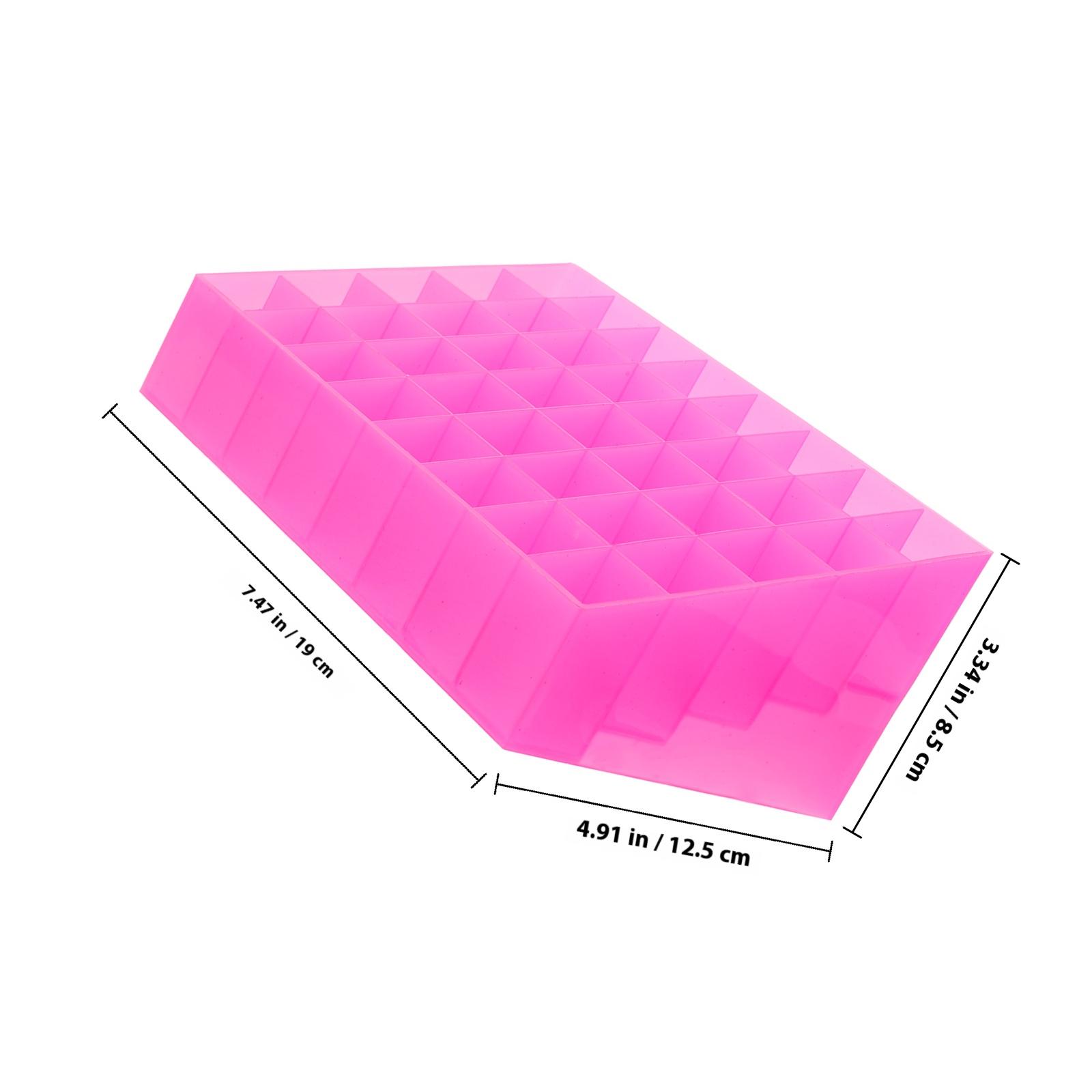 

Lipstick Storage Box 40 Slots Holder Makeup Organizer For Jewelry Rings Beads Countertop Dresser Storage рожевий