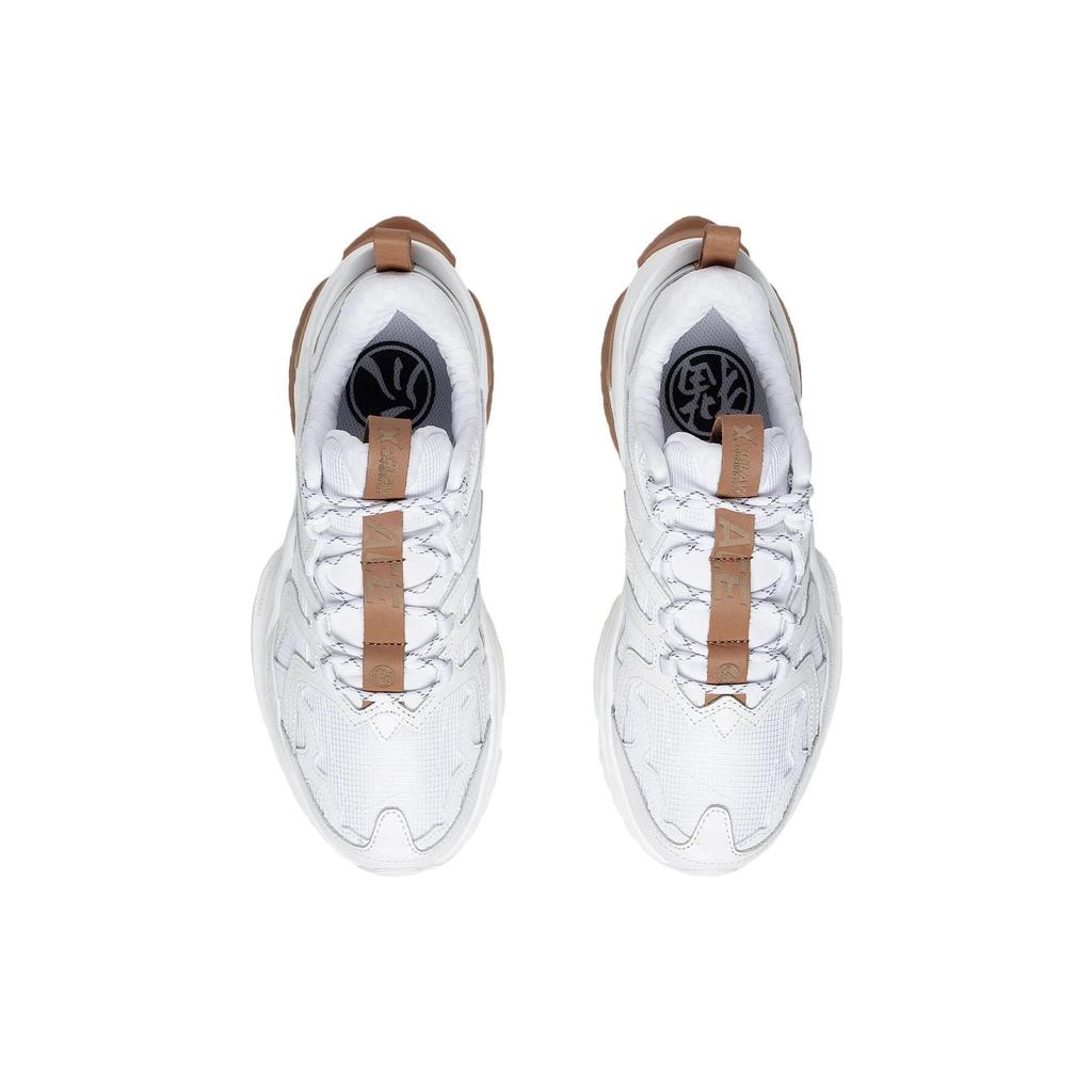 Li Ning Cat Paw ACE Trendy Slip Resistant Abrasion Resistant Low Top Sports Casual Shoes Men's White AZGS103-2
