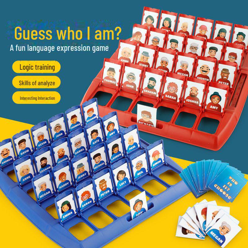 Guess Who I Am: Children's Educational Board Game for Parent-Child Interaction and Two-Player Logical Thinking Battle
