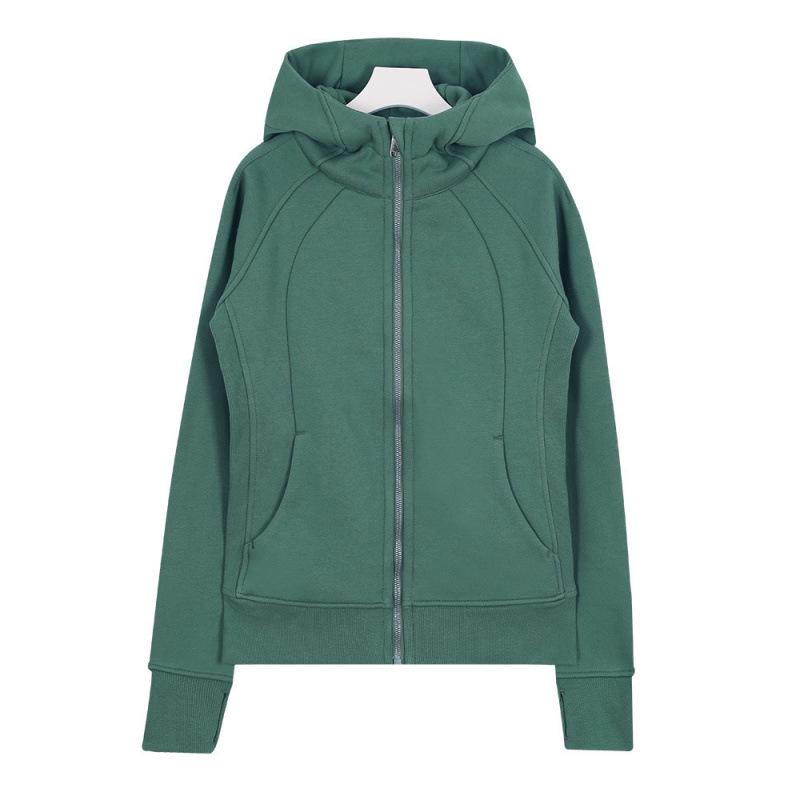 Lulu Slim-Fit Women s Scuba Zip-Up Yoga Hoodie Size 8/XL