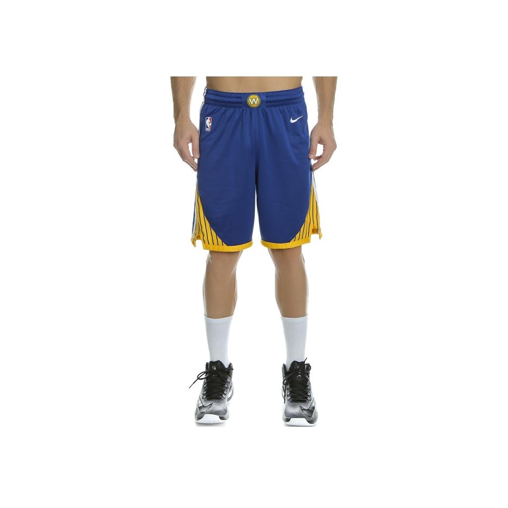 Nike Icon Edition Swingman Golden State Warriors Retro Basketball Shorts Men Bottoms Blue 866809-495