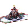 Holiday Pinecones 3D Greeting Card with Envelope Christmas Theme Invitation Card Stylish Postcard for New Years Party 55KF