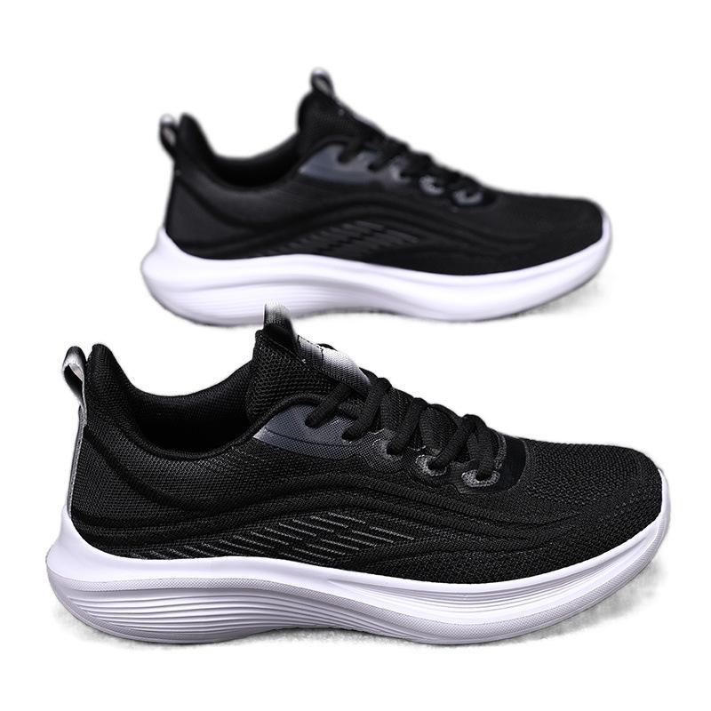 Cold Sticky Sneakers Men's Shoes Spring New Mesh Breathable Lightweight Casual Travel Shoes Black Running Shoes