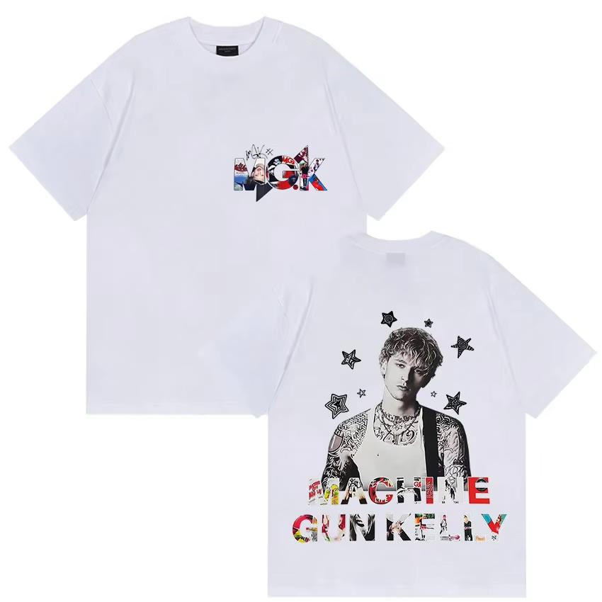 Rapper Machine Gun Kelly Album 2025 New T Shirt Men's Clothing MGK Lost Americana T Shirts Fashion Fans Gift 100% Cotton T-shirt