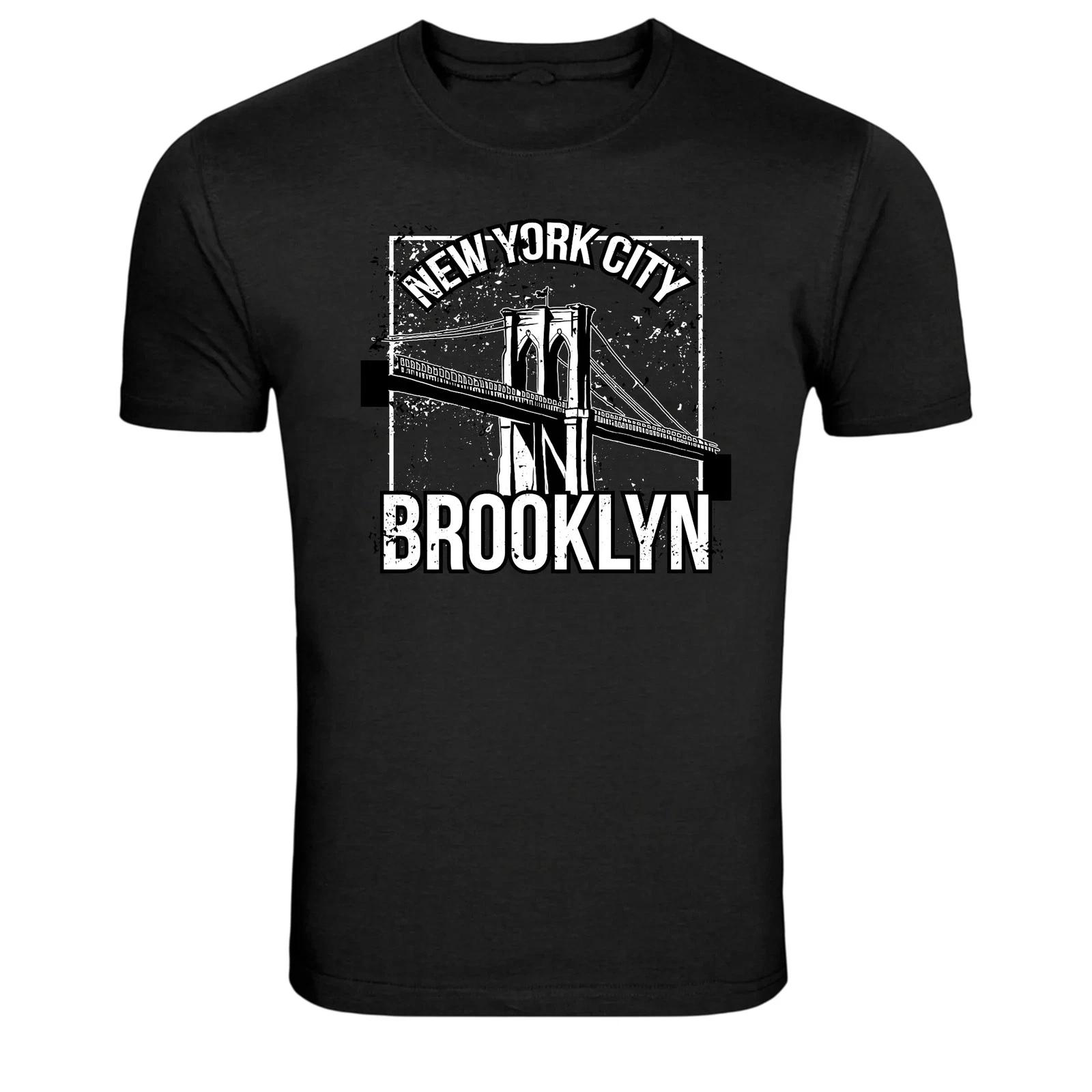 New York City Brooklyn Bridge Vintage Graphic T-Shirt 4XL