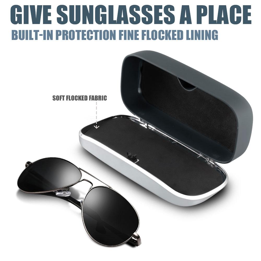 T301pcs Car Visor Sunglasses Glasses Holder Clip Box Accessories Valve Cap For Volkswagen MK6 Golf Rline GTI Touareg GTD CADDY Bora