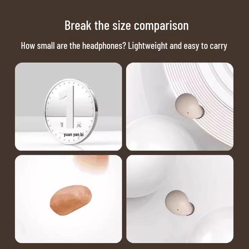 Invisible Ultra-Mini Bluetooth Sleep Earbuds - Comfortable, Noise-Cancelling, Non-Pressing, Pain-Free Earphones for Side Sleeping