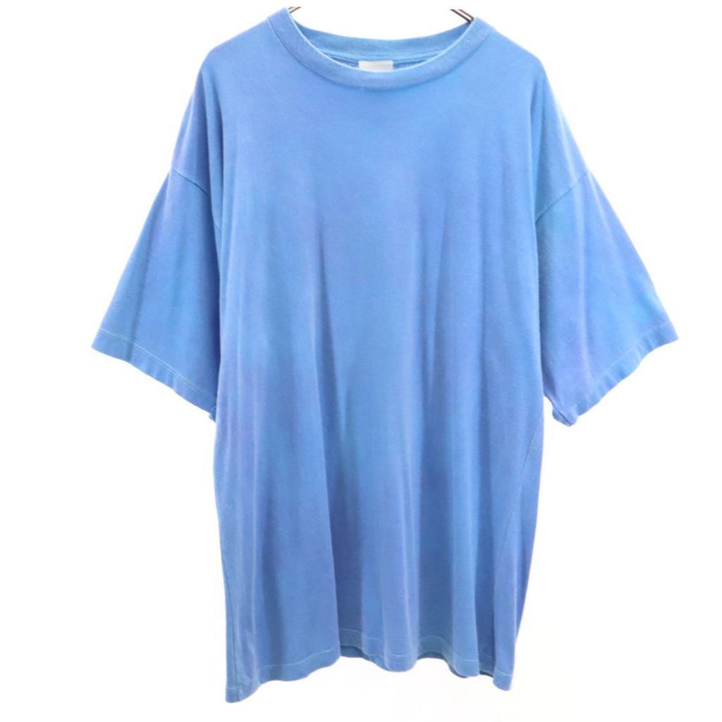 ARNOLD 90s Old Back Print Short Sleeve T-shirt XL Light Blue Men's Used