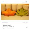 Simulation Leaves Plush Hug Pillow Cartoon Maple Leaves Soft Stuffed Plant Soft Plushies Kids Toys For Girls Home Decor