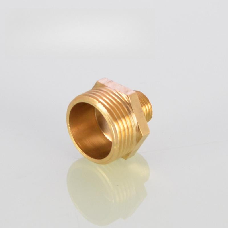 Mässingsrör Hex Nippelkoppling Snabbkoppling Adapter 1/8 1/4 3/8 1/2 3/4 1 Hane till Hane Gänga Vatten Olja Gas Anslutning