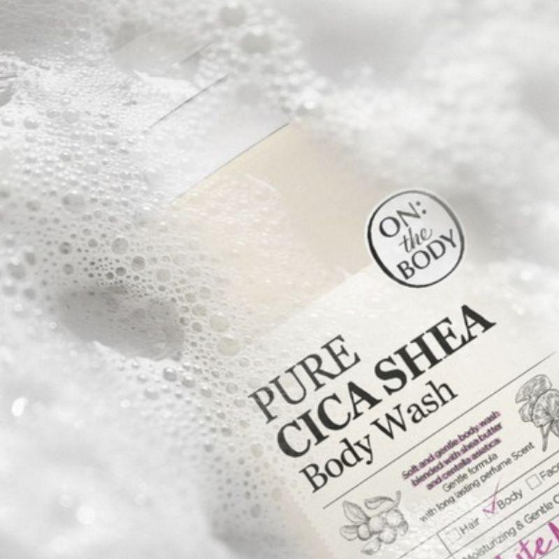 ON THE BODY Pure Cica Shea Body Wash 1L – Gentle Soothing & Moisturizing Body Cleanser