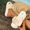 Women Slippers Summer 2025 Summer Wedge Sandals Trend Anti-slip Comfortable Slippers Slides Women Flowers Designer Shoes