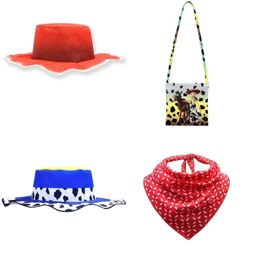 Toy Story 4 Woody Tsui Costume Accessories Collection With Polyester Scarf And Bag