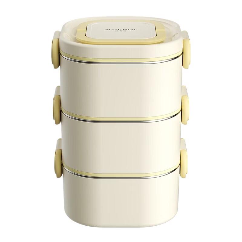 BELOPRAC 3-Layer 304 Stainless Steel Lunchbox