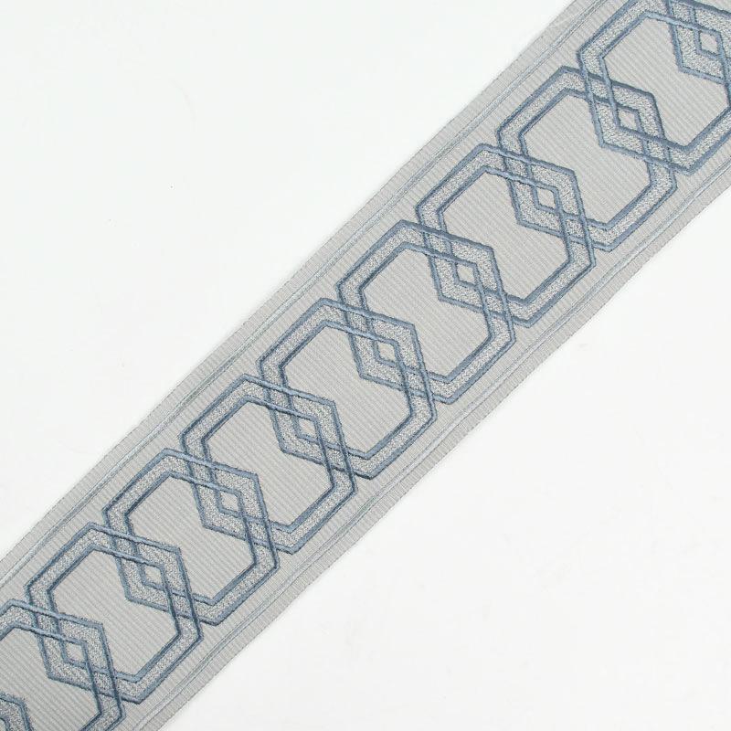 1m Embroidered Curtain Lace Hexagonal Regular Pattern Pillow Clothing DIY Sewing Accessories 8.2cm Wide Lace Embroidery Ribbon 1m x 8.2cm