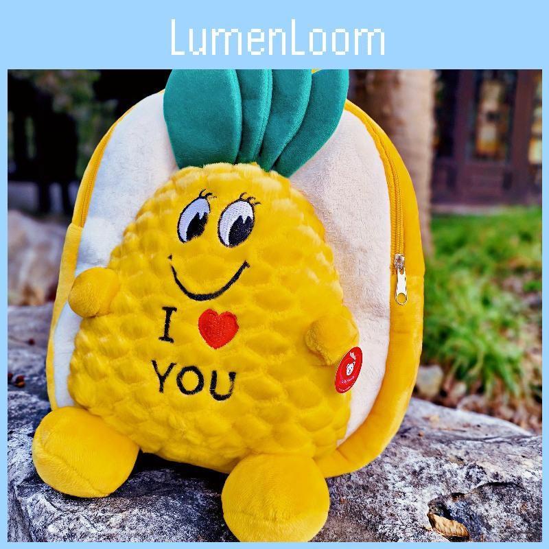 Pineapple Backpack Turtle Schoolbag Children Cartoon Stuffed Plush Toys