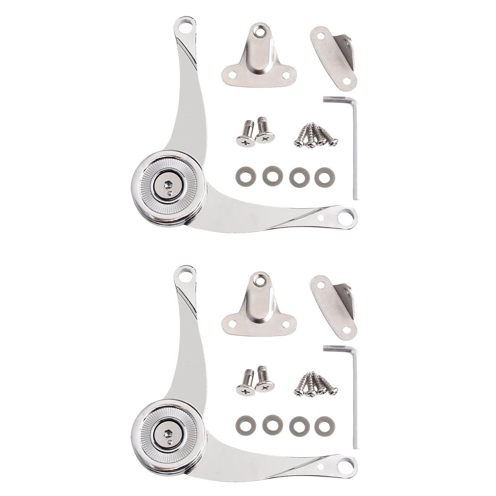 2Pcs Soft Close Chest Hinge Heavy Duty Lid Support Hinges Soft Close Folding Lid Stay Hinge for Cabinet Wardrobe