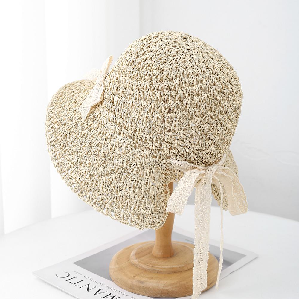 Summer Hats For Women Bucket Hat Wide Brim With Bow 2025 New Seaside Beach Holiday Outdoor Sun Hat Female Casual Bob Caps New