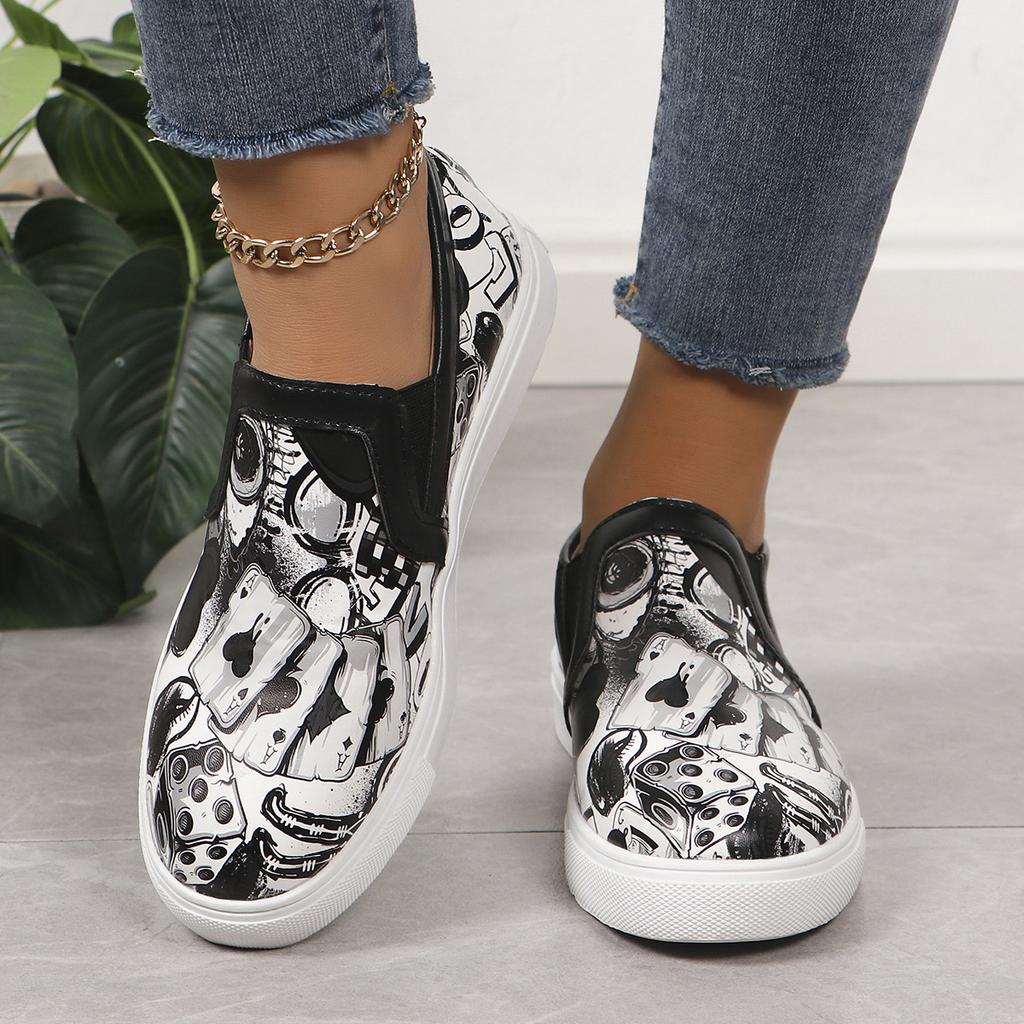 Casual single shoes women's single shoes women's color one-pedal round head flat bottom fashion lazy shoes