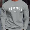 Men's Relaxed Fit Crew Neck Sweatshirt, Breathable & Low-Maintenance