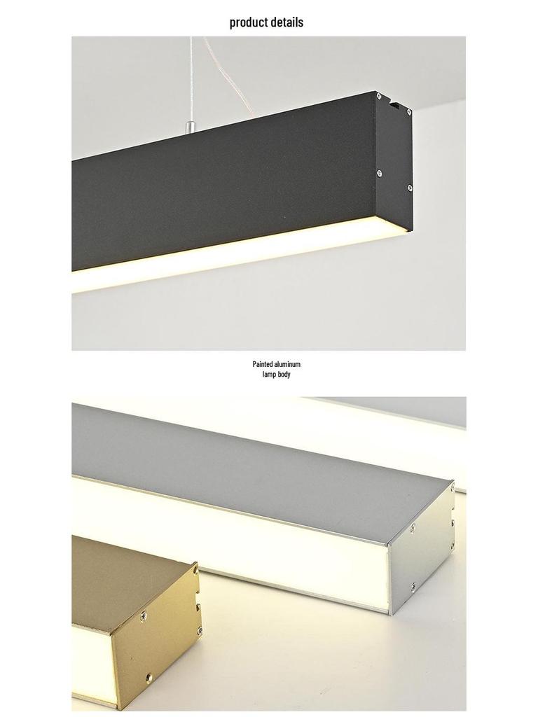 ETL US Standard LED Work Light - Aluminum Alloy Linear Pendant for Meeting Rooms and Offices