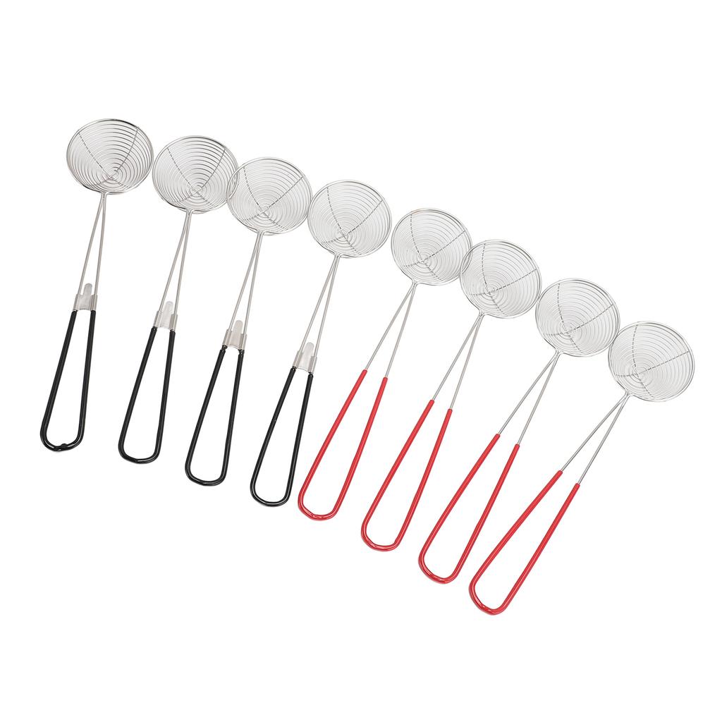8 ks sítko na horké hrnce, lžíce z nerezové oceli, skimmerové naběračky s rukojetí pro domácnost