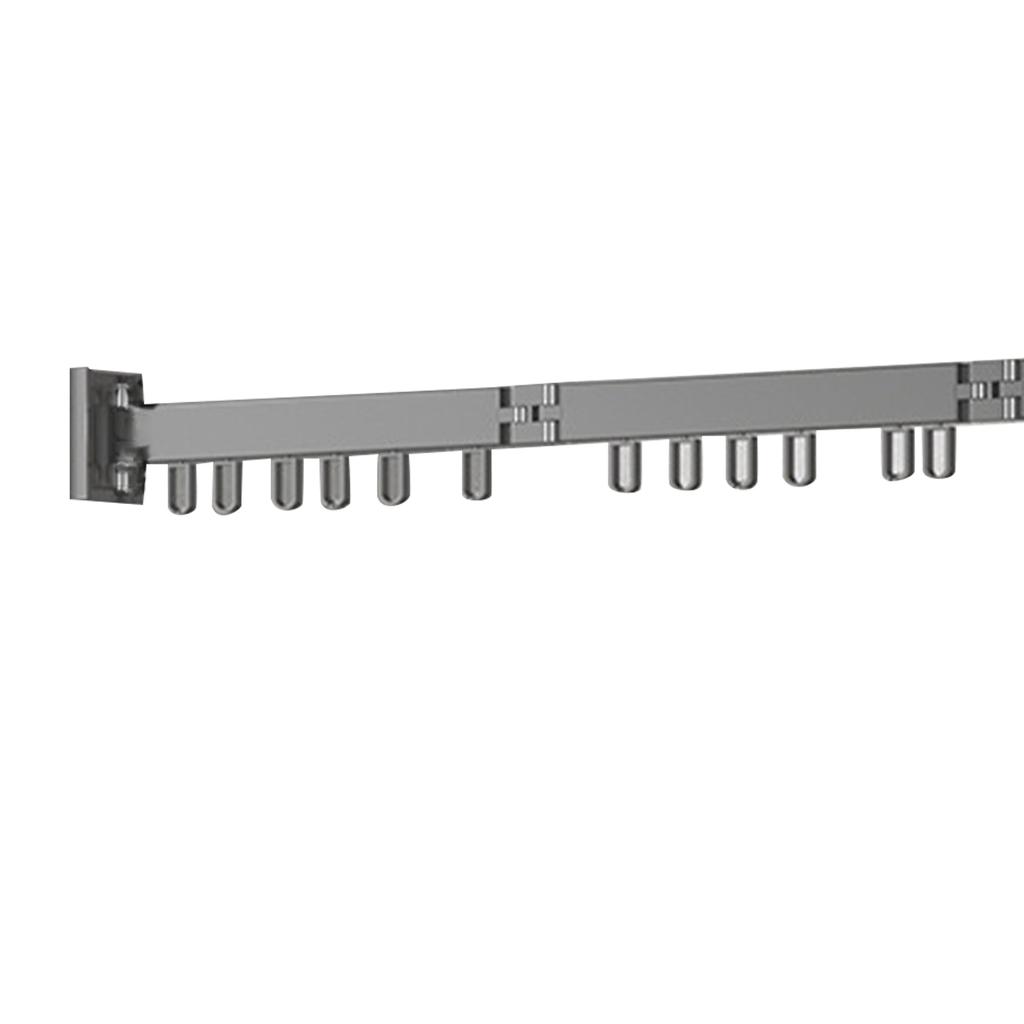 Wäscheständer, Aluminiumlegierung, einziehbarer Wäscheständer, Balkon, schlagfrei, Wandmontage