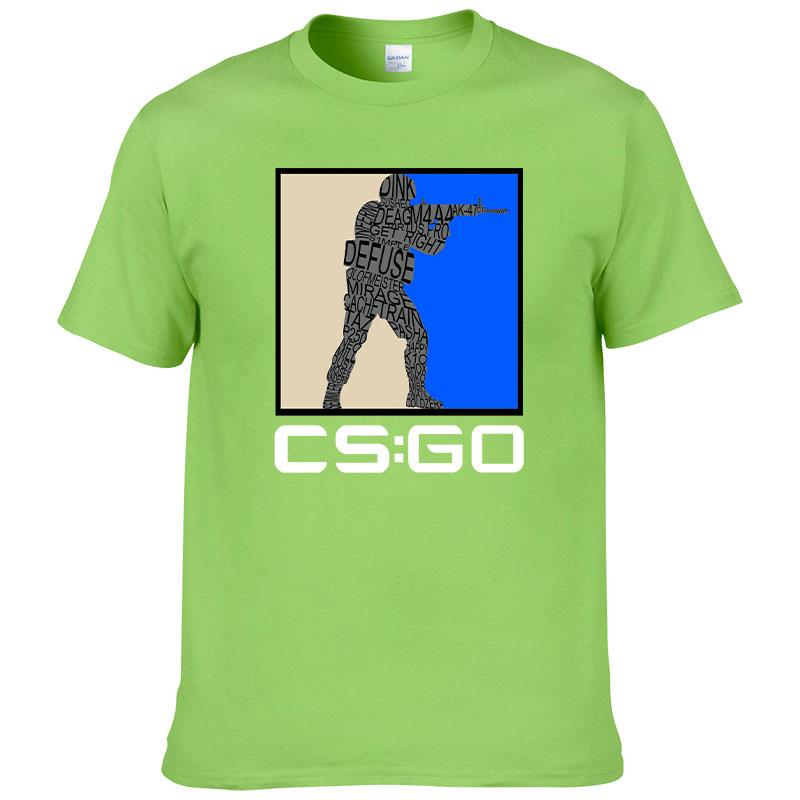 Counter Strike O Neck TShirt CSGO Blood Youth Shooting Pure Cotton Original T Shirt Men Tops Fashion Hot Sale17 cs go