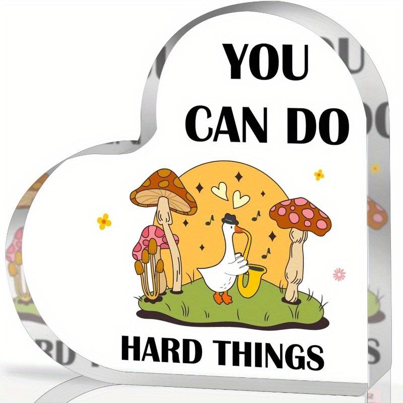 

PsychoRelax Affirmations Heart - Mental Health Coping Skills Decor for Home & Office